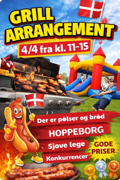 Kæmpe grill event hos Skousen Hobro: Gratis pølser, tilbud og aktiviteter for hele familien