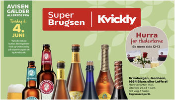 Spar på Grimbergen øl til 19 kr. og kartofler til kun 12 kr. hos SuperBrugsen