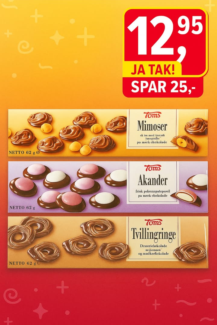 MENY Hobro tilbyder Toms æsker til nedsat pris