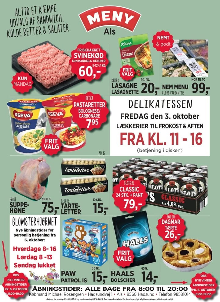 Meny Als præsenterer ugens nye lokale priser