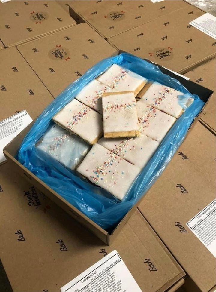 Spar Fårup tilbyder 32 hindbærsnitter fra Bæchs bageri for kun 199 kr