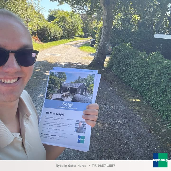 Nybolig Hadsund melder om salg af Eskildshøj og fejrer med flyers i området