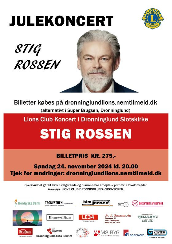 Stig Rossen bringer julestemning til Dronninglund Kirke