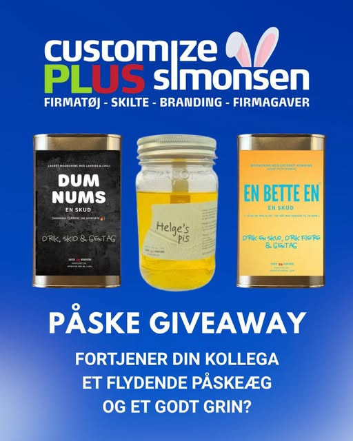 Customize PLUS Simonsen lancerer påskegiveaway med flydende påskeæg til kollegaen