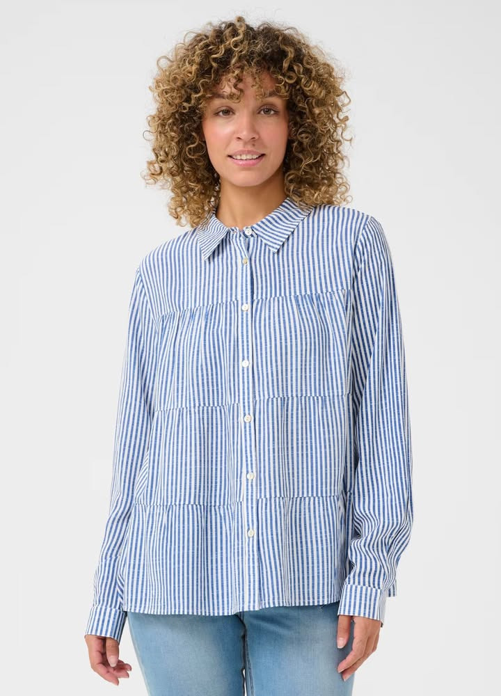 Rosengreen tilbyder flot bluse i viskose fra Cream til nedsat pris