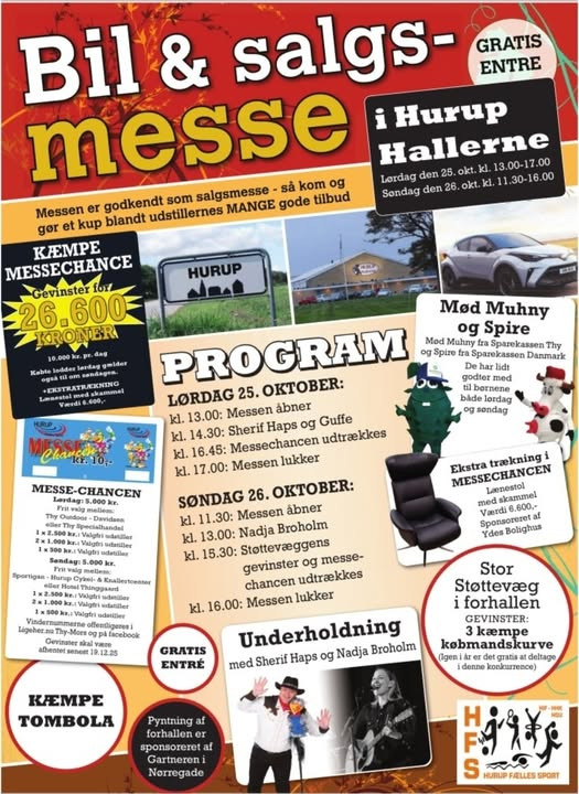 THY OUTDOOR annoncerer bil- og salgsmesse i Hurup Hallerne i weekenden