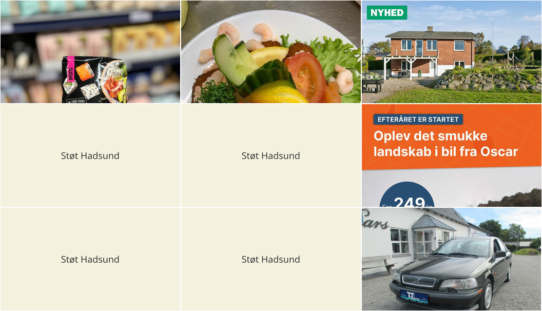 Nyt fra TT CARS ApS, REMA 1000 Hadsund, Havnens fisk og grill og 2 andre