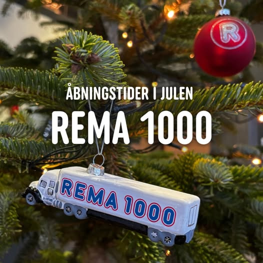 Åbningstider hos REMA 1000 Ikast i julen 2023