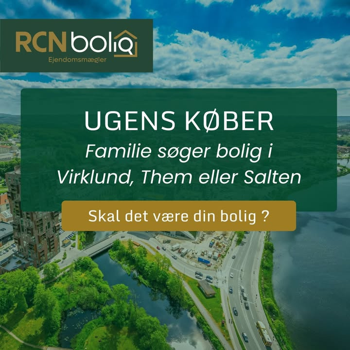 Familie søger bolig i Virklund, Them eller Salten gennem RCN Bolig Silkeborg