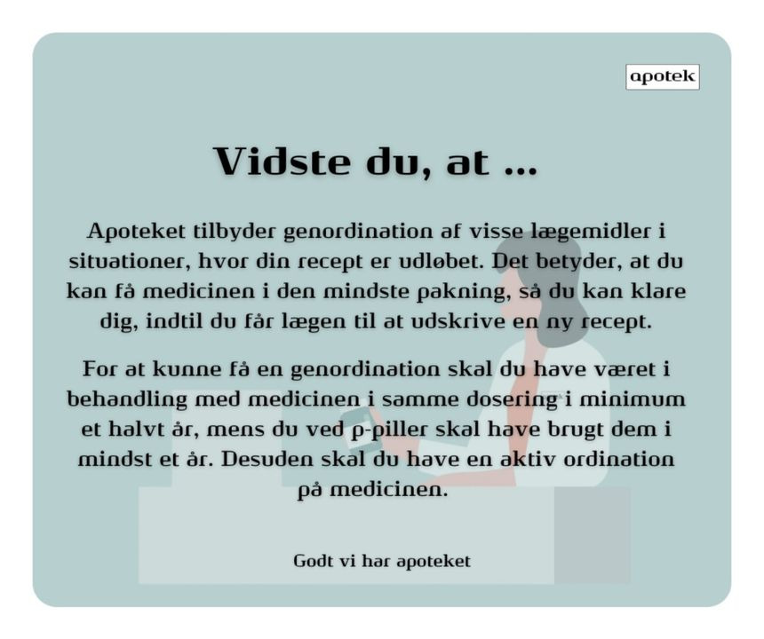 Herning Løve Apotek klar til at hjælpe med forlængelse af recepter