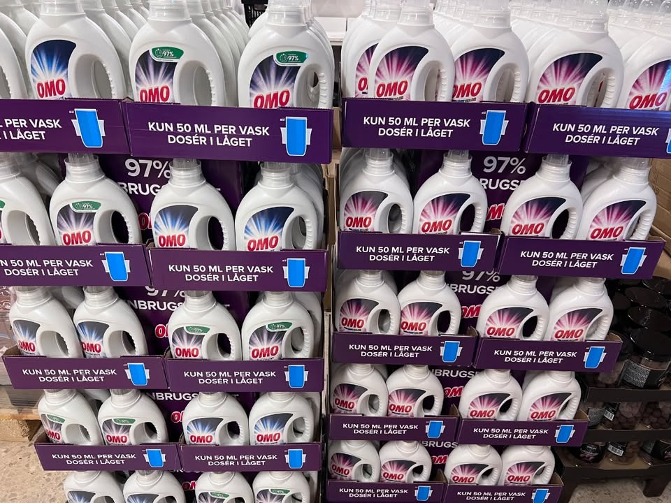 Meny Gl. Skagensvej tilbyder rabat på Omo flydende vaskemiddel