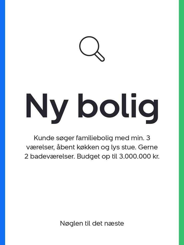Nybolig Sæby A/S søger familiebolig med mindst tre værelser