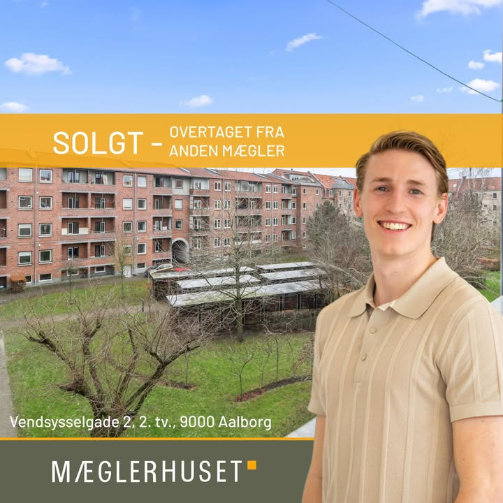 Mæglerhuset Aalborg sælger lejlighed på Vendsysselgade efter mæglerskifte