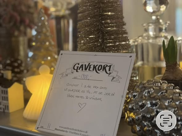 Park Hotel Frederikshavn foreslår gavekort til vinbaren som julegaveidé