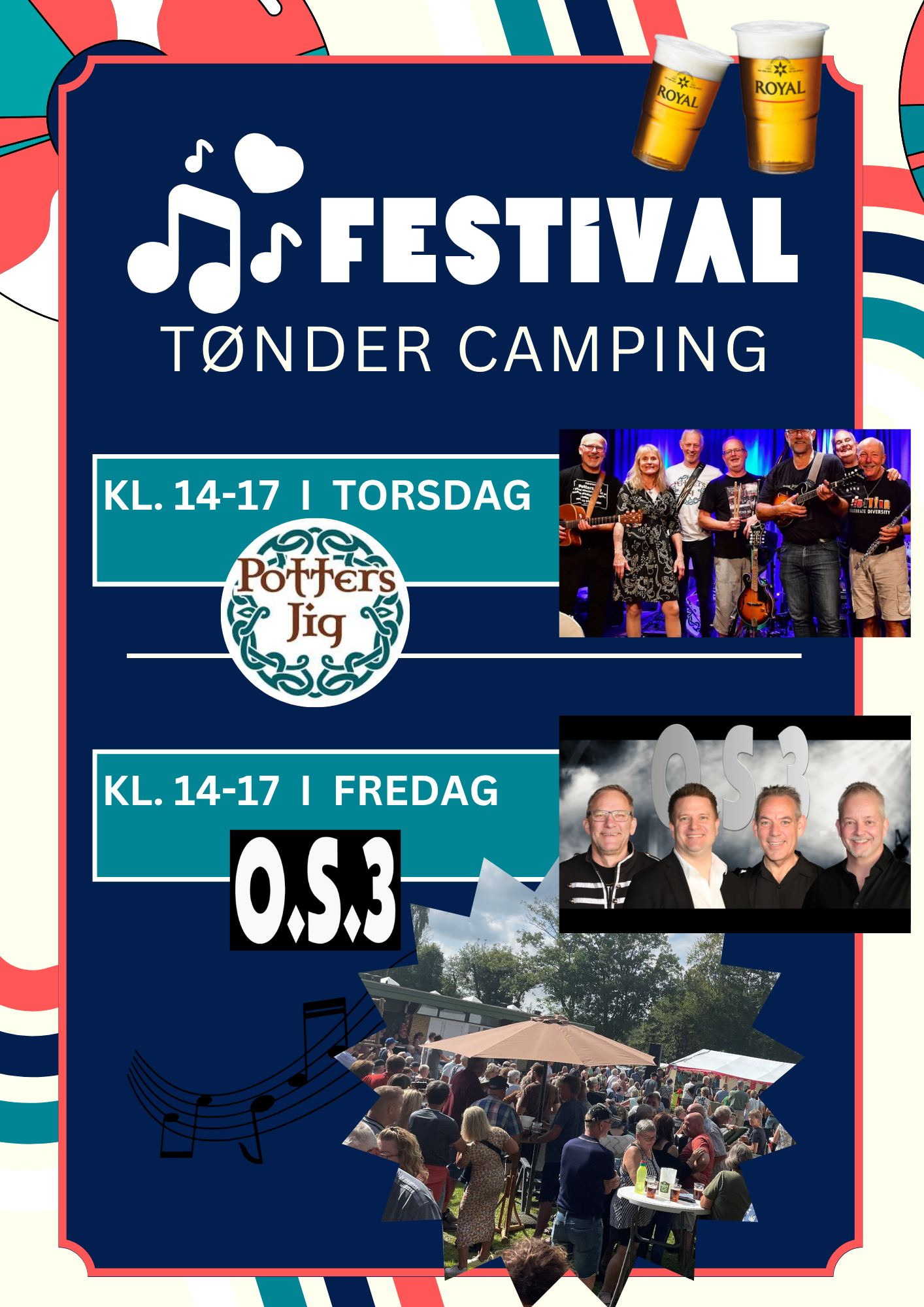 Musik på Tønder Camping: Potters Jig spiller op til dans