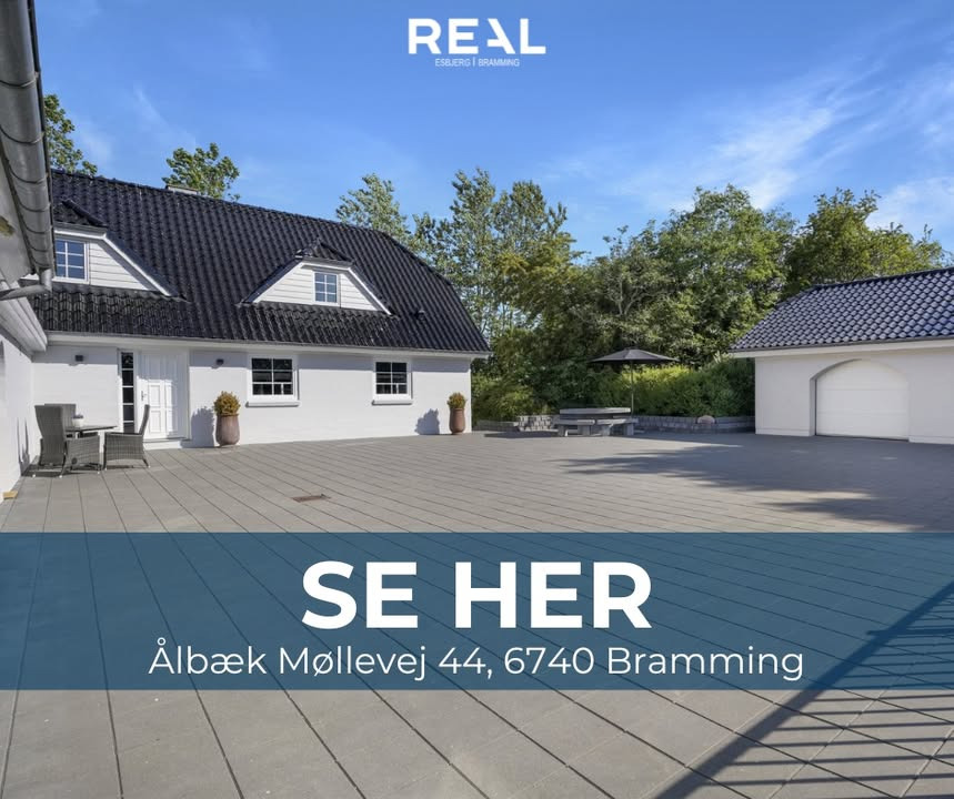 RealMæglerne Esbjerg: Drengedrømmen kan blive virkelighed på Ålbæk Møllevej 44