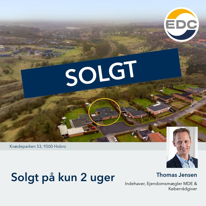 EDC Søren Jensen: Hurtigt salg af villa i Hørby på kun 2 uger!