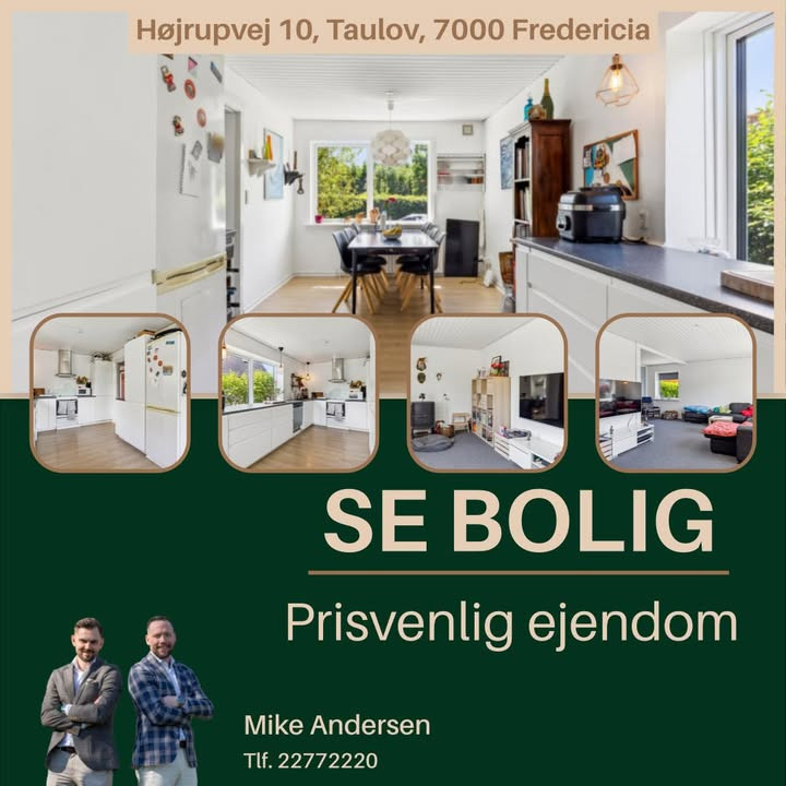 Ejendomsmægler Mike Andersen præsenterer prisvenlig bolig i Fredericia