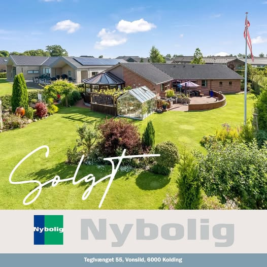 Nybolig Kolding fejrer salg af bolig på Teglvænget 55 i Vonsild