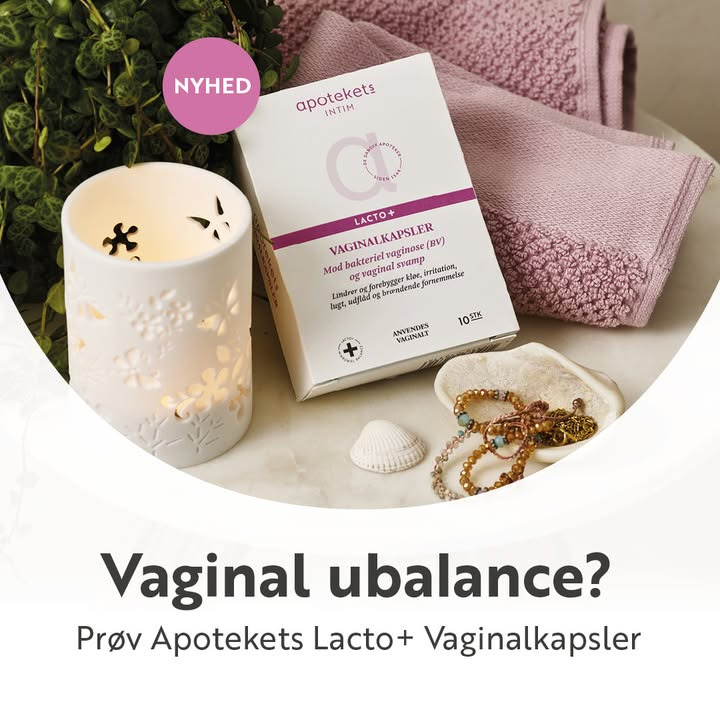 Ikast Apotek lancerer Apotekets Lacto+ Vaginalkapsler mod underlivsgener