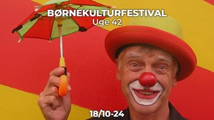 Klovnen JoJo bringer tryllerier og ballonsjov til Langeland Bibliotek