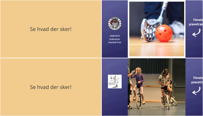 Prøvetræninger i Jægerspris: Floorball og ethjulet cykling til unge