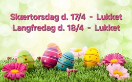 Børneshoppen Brønderslev ønsker kunderne en god påske og ses igen efter ferien