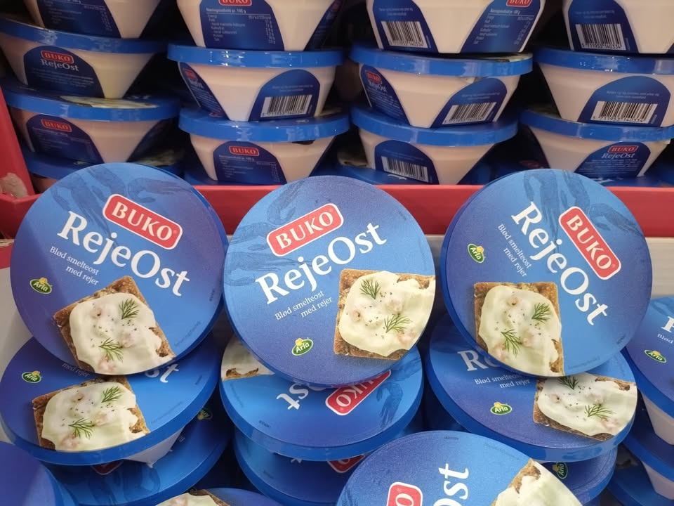 Tilbud på Buko reje smelteost hos Løvbjerg Frederikshavn