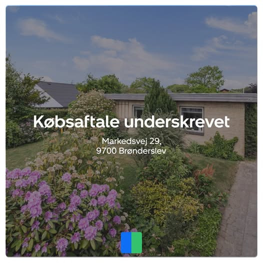 Nybolig Brønderslev & Vrå har fået underskrevet købsaftale på Markedsvej 29