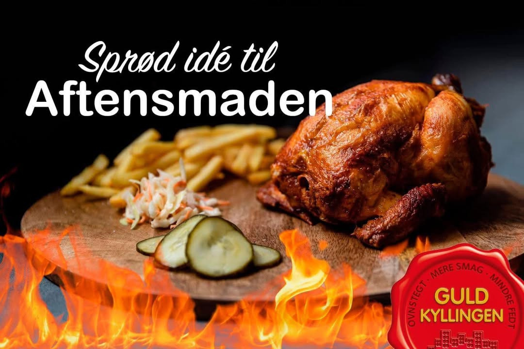 Grillaften med Meny Klarup: Saftige kyllinger og sprøde fritter i dag 