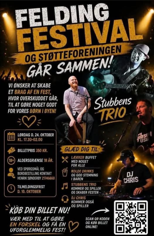 Min Købmand Nr. Felding udlodder 2 billetter til Felding Festival