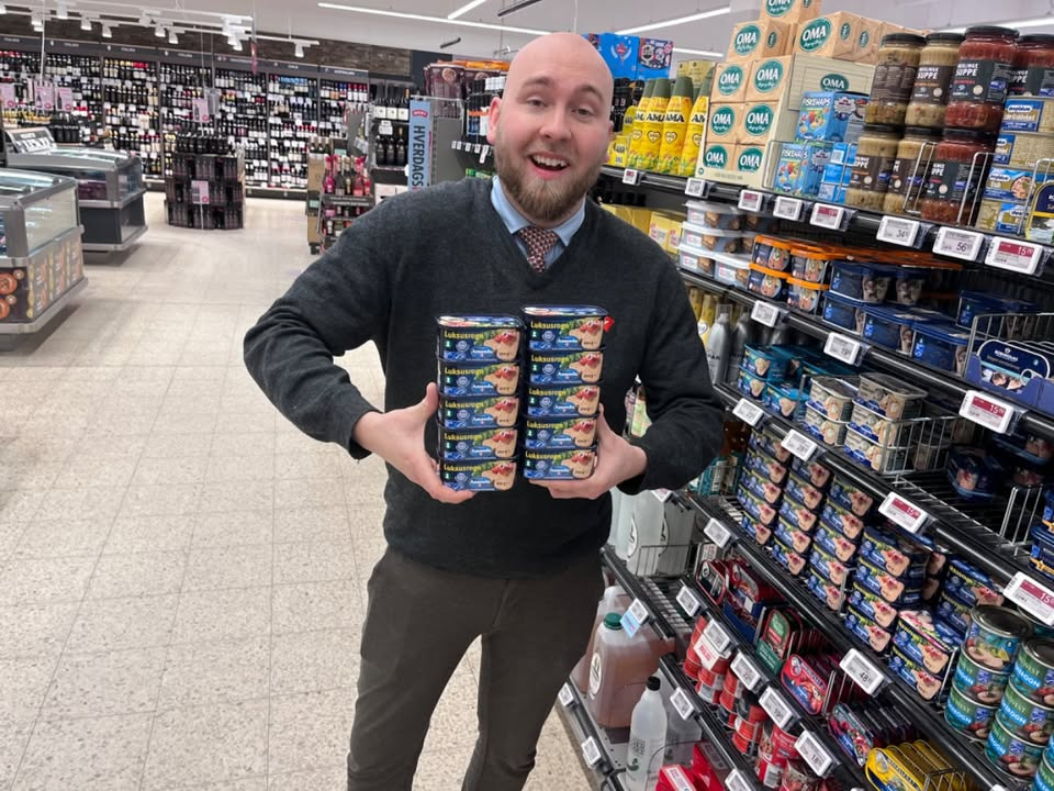 MENY Hobro sælger Amanda torskerogn til 13,33 kr. pr. stk.