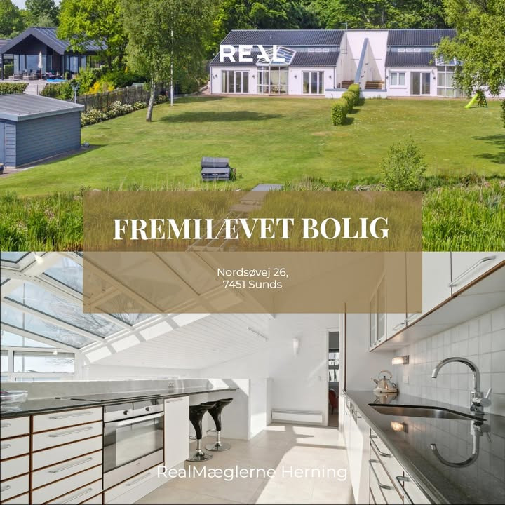 RealMæglerne Herning fremhæver drømmebolig på Nordsøvej til salg