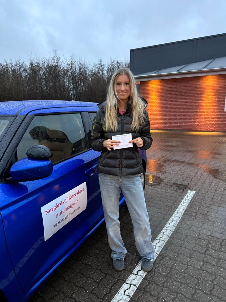 Endnu en elev fra Nørgaards Køreskole har bestået køreprøven