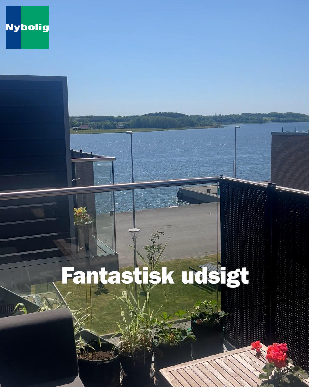 Nybolig Hadsund præsenterer unik udsigtslejlighed i hjertet af Hadsund