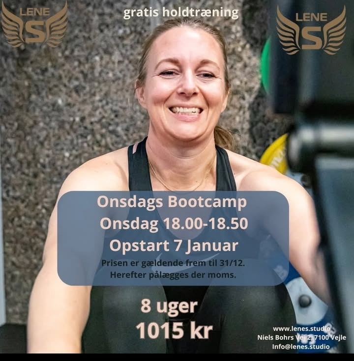 LeneS inviterer til onsdags bootcamp uge 2 i Vejle