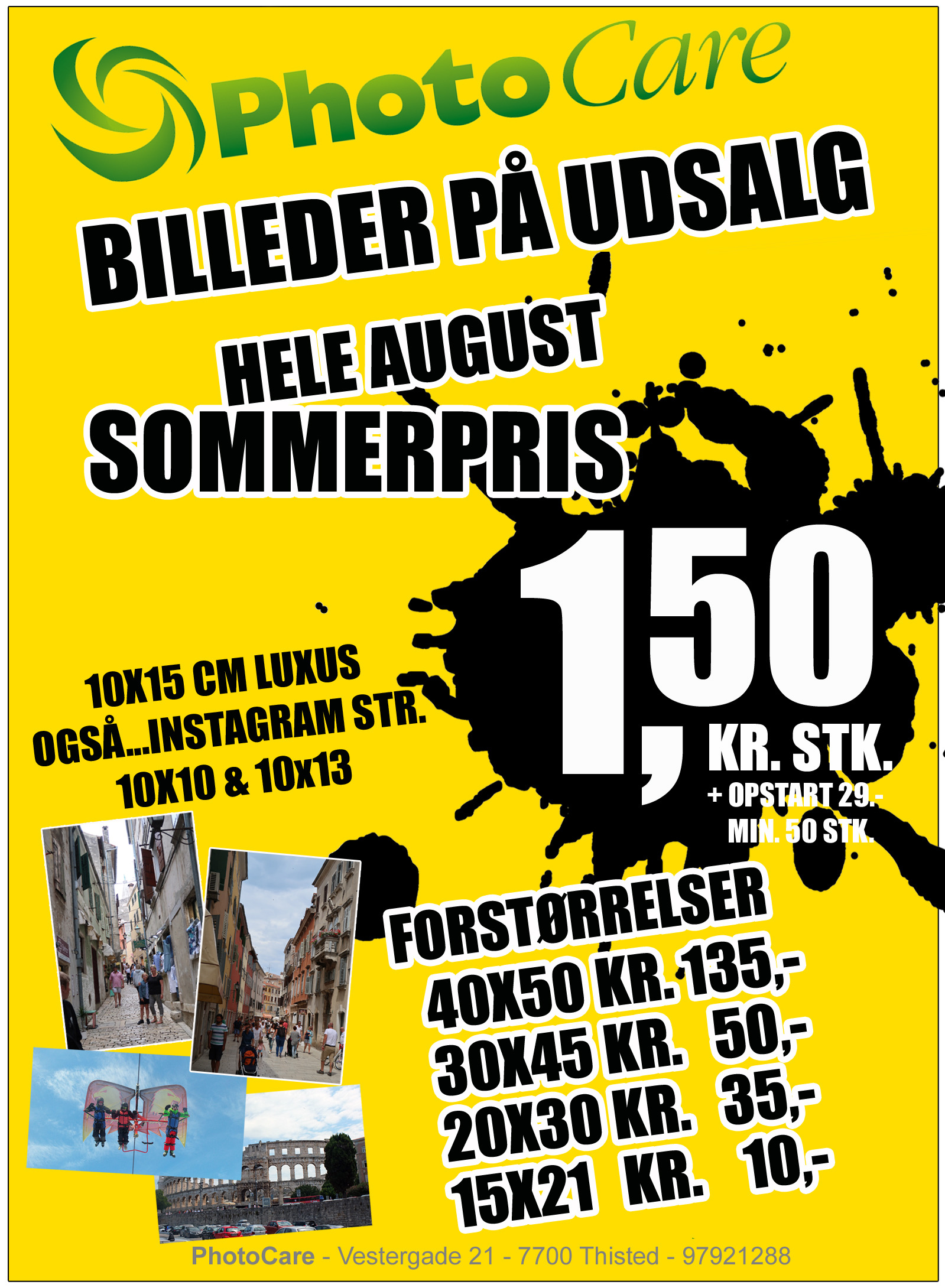 Sommerens bedste fototilbud hos PhotoCare Thisted