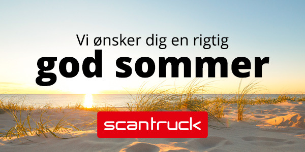 Scantruck A/S ønsker alle en fantastisk sommer og holder åbent i ferien