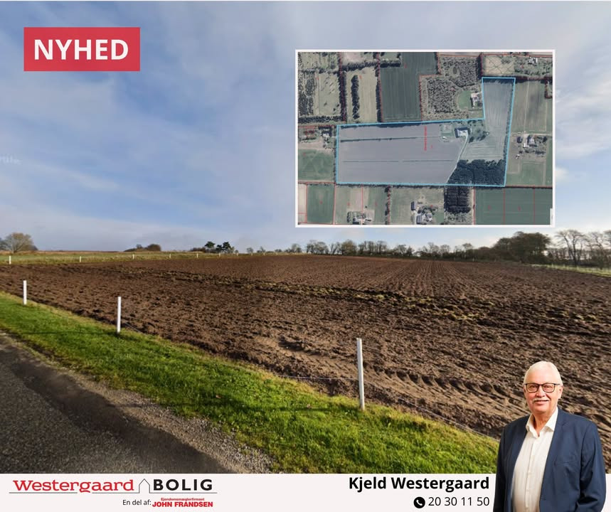 Landbrugsjord til salg ved Biersted i 2026 af WESTERGAARD BOLIG