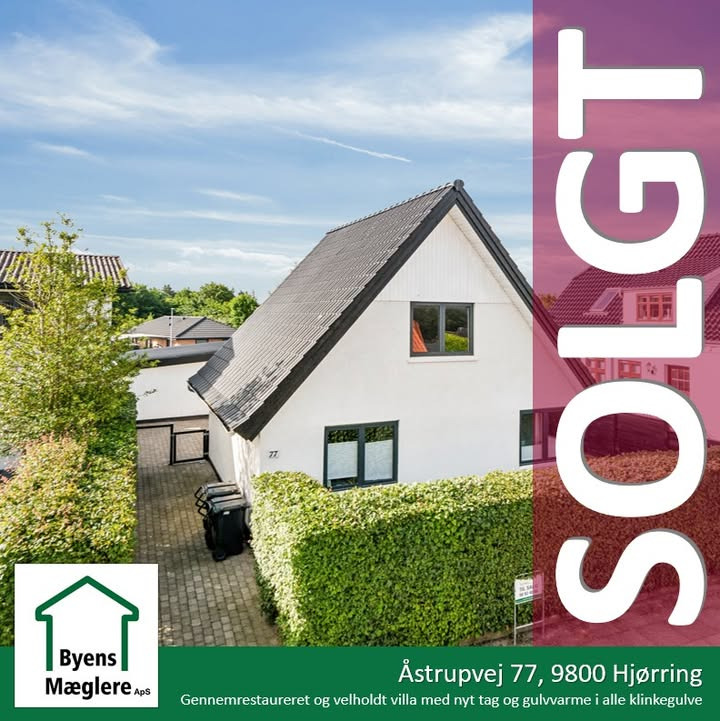 Byens Mæglere ApS i Hjørring sælger villa på Åstrupvej 77