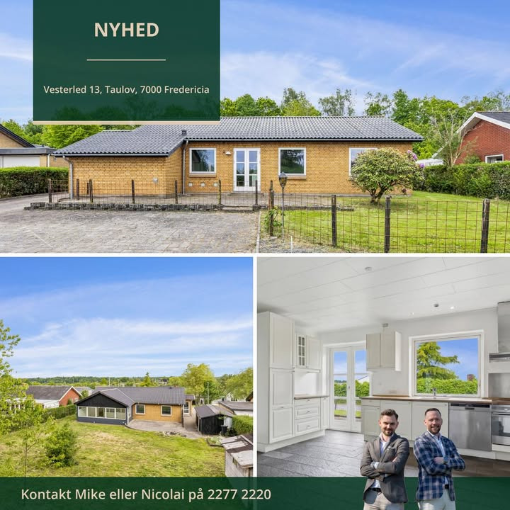 Ejendomsmægler Mike Andersen præsenterer skøn villa i Taulov klar til overtagelse