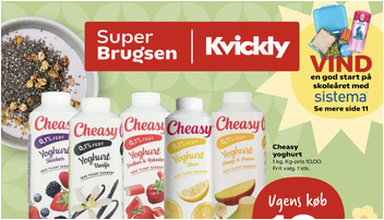 Cheasy yoghurt til kun 10 kr. og Premier Is til 25 kr. hos SuperBrugsen
