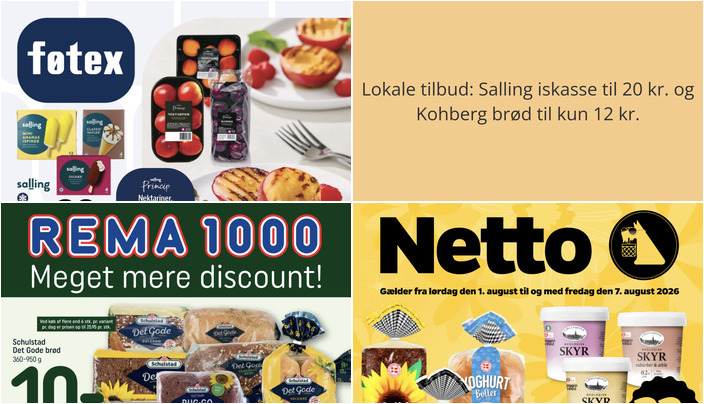 Lokale tilbud: Salling iskasse til 20 kr. og Kohberg brød til kun 12 kr.