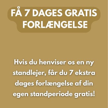 2HandStore Modeloppen giver gratis forlængelse ved henvisning af ny standlejer