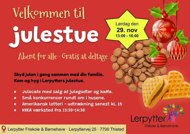 Julestue for børn på Lerpytter Friskole & Børnehave