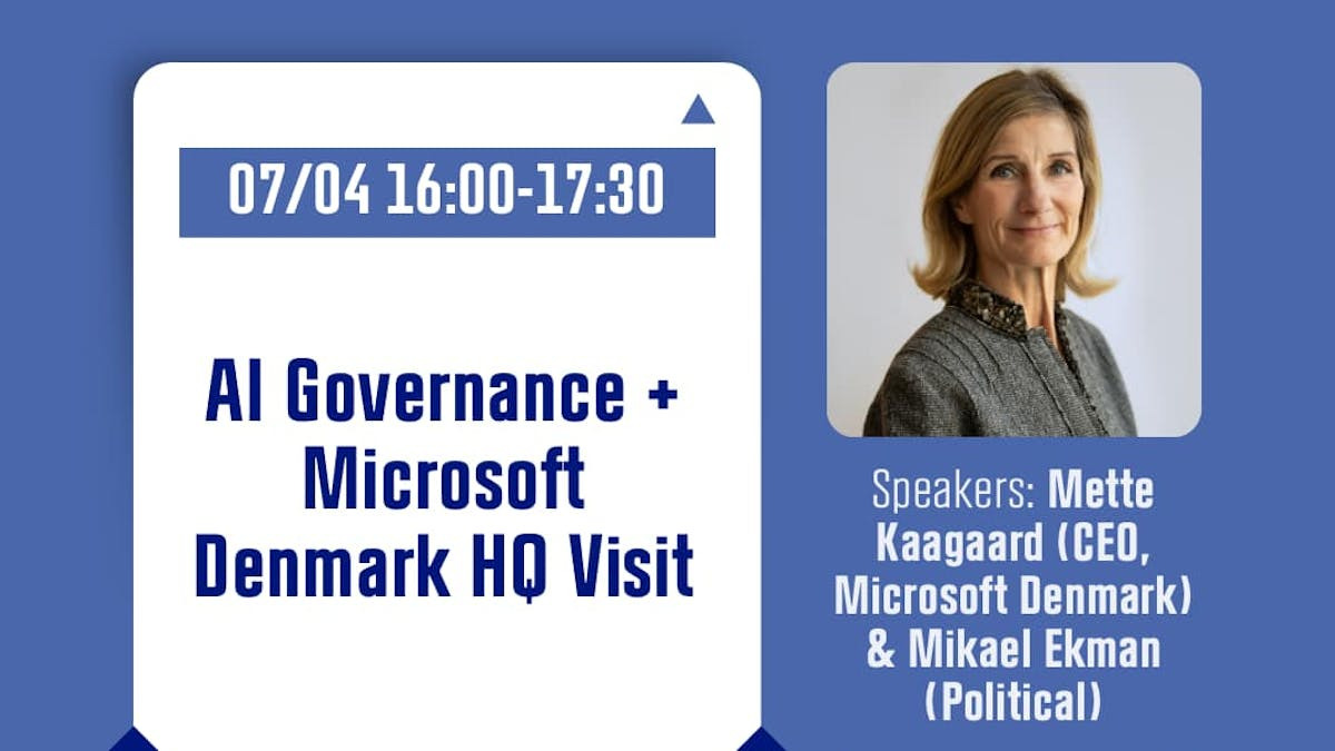 Eksklusiv begivenhed om fremtidens AI styring og regulering hos Microsoft Danmark