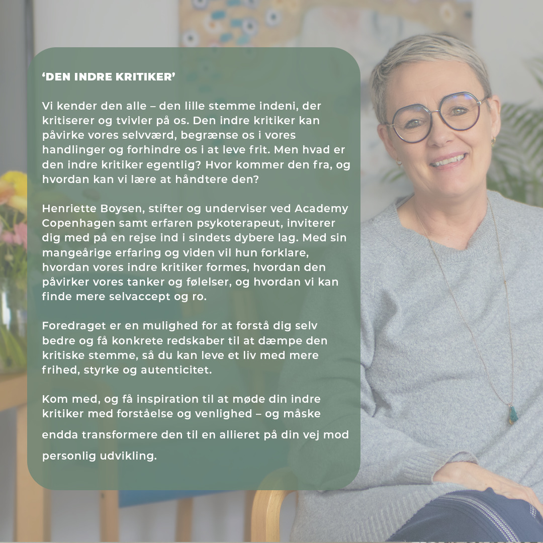 Bliv klogere på din indre kritiker med Henriette Boysen