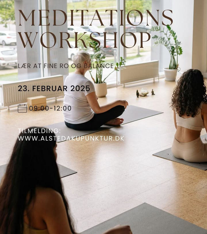 Alsted Akupunktur & Indre Ro inviterer til workshop i meditation for ro og balance