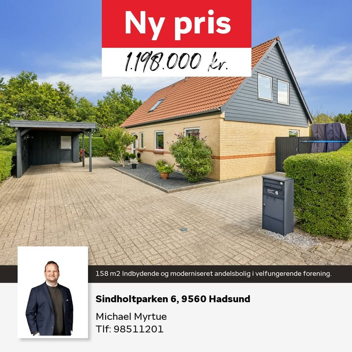 Home Hobro tilbyder prisreduktion på rummelig bolig i Hadsund