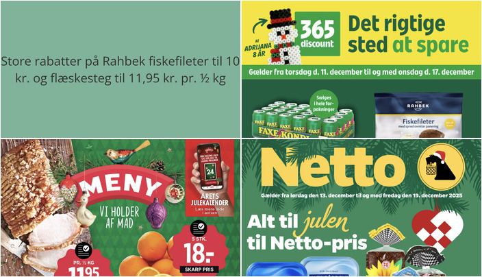 Store rabatter på Rahbek fiskefileter til 10 kr. og flæskesteg til 11,95 kr. pr. ½ kg